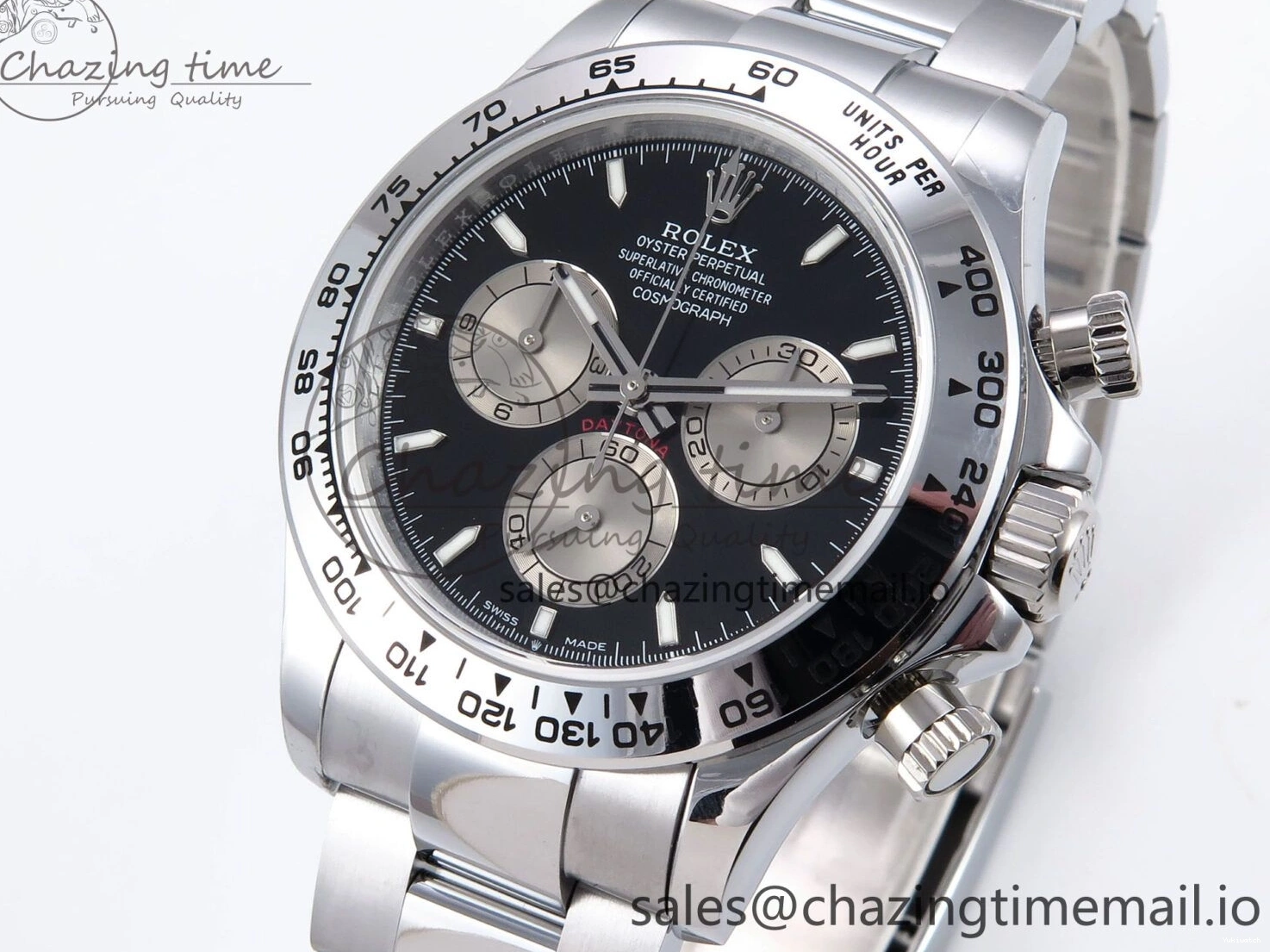 SS Best Daytona Weight） (Gain QF V6 Edition on SH4131 Silver 1:1 Black 126509 Bracelet Dial 0505